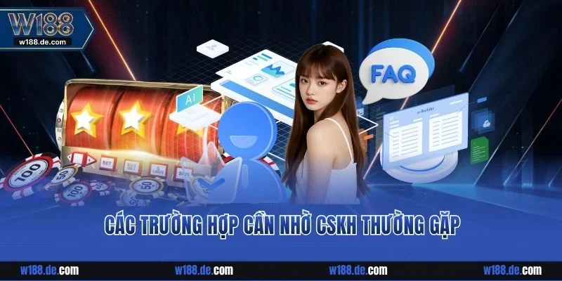 Các trường hợp cần nhờ CSKH thường gặp